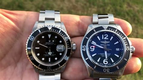 breitling superocean vs rolex submariner.